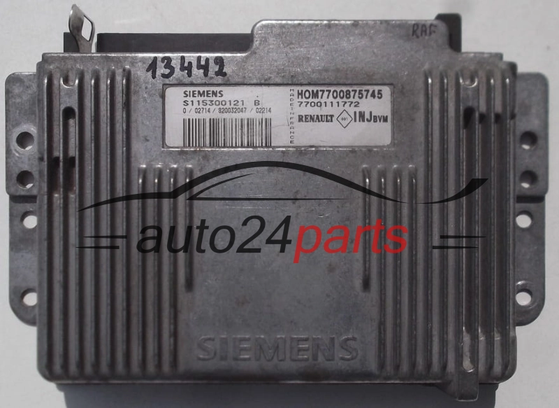 KOMPUTER STEROWNIK SILNIKA RENAULT MEGANE SCENIC 1.6 SIEMENS S115300121 B