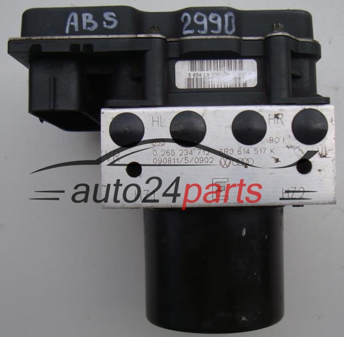 ABS PUMPE BLOCK HYDRAULIKPUMPE STEUERGERÄT SKODA FABIA BOSCH 0 265 234 712 , 0265234712, 6R0614517K, 0265951045