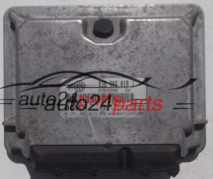 CALCULATEUR MOTEUR VW VOLKSWAGEN GOLF 1.9 TDI BOCH 0 281 001 613, 0281001613, 038 906 018 J, 038906018J
