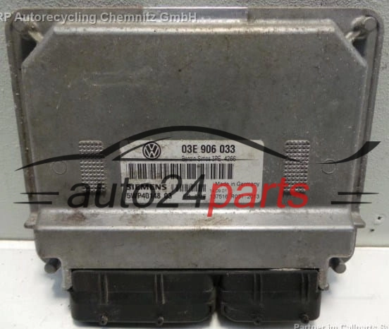 KOMPUTER STEROWNIK SILNIKA VOLKSWAGEN POLO 1.2 SIEMENS 5WP40148 03