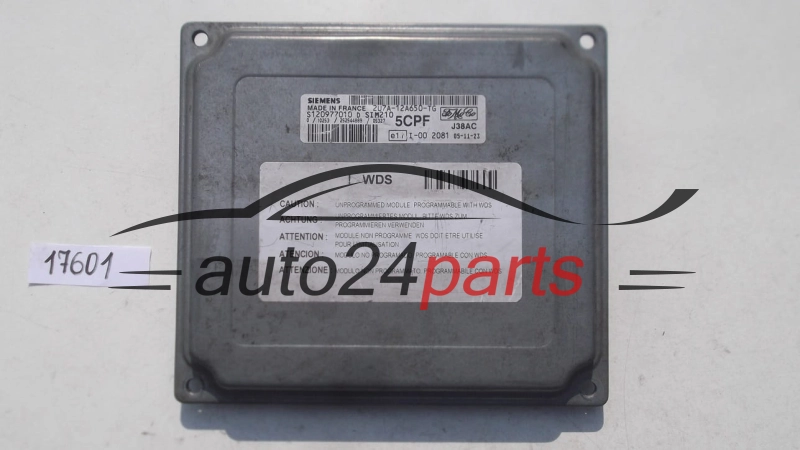 KOMPUTER STEROWNIK SILNIKA FORD FIESTA 1.4 TDCI SIEMENS S120977010 D, S120977010D, 2U7A-12A650-TG, 2U7A12A650TG