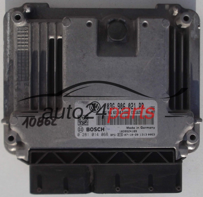 ECU CENTRALITA DE MOTOR VW VOLKSWAGEN GOLF 2.0 TDI 03G906021PR, 03G 906 021 PR, 03G906021AB, 03G 906 021 AB, BOSCH 0281014066, 0 281 014 066, DIESEL EDC16U34 2116, 1039S25542