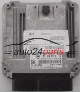 MOTORSTEUERGERÄT ECU STEUERGERÄT VOLKSWAGEN EOS 2.0 TDI BOSCH 0 281 015 883, 0281015883, 03L 906 022 PL, 03L906022PL, 03L906022G, EDC17CP14 