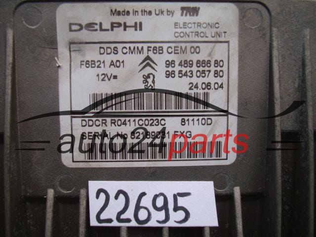 CENTRALITA DE MOTOR CITROEN R0411C023C, 9648966680, 9654305780