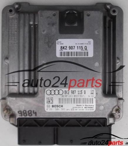 MOTORSTEUERGERÄT ECU STEUERGERAT AUDI A4 A5 2.0 TFSI BOSCH 0 261 S04 383, 0261S04383, 8K2 907 115 Q, 8K2907115Q