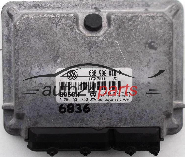 KOMPUTER STEROWNIK SILNIKA VW VOLKSWAGEN PASSAT 1.9 TDI AFN 038906018P, 038 906 018 P, BOSCH 0 281 001 720, 0281001720, DIESEL 1623, 28SA3504