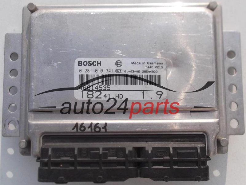 KOMPUTER STEROWNIK SILNIKA FIAT BRAVA BRAVO 1.9 JTD 46814535 18241HD BOSCH 0281010341, 0 281 010 341, 28SA4786