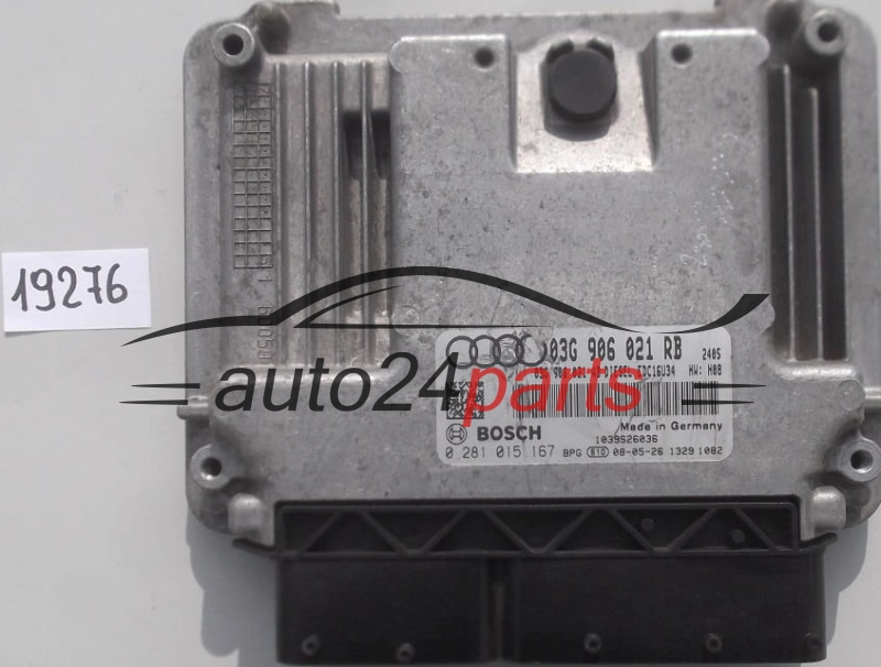 Komputer sterownik silnika Audi A3 1.9 TDI 02810151670 03G906021RB 03G906021AB EDC16U34
