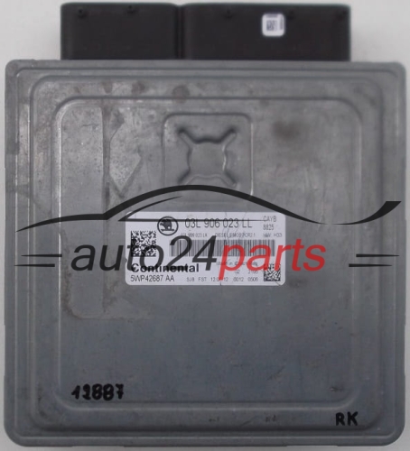 SKODA 03L 906 023 LL, 03L906023LL, CONTINENTAL 5WP42687 AA, 5WP42687AA 