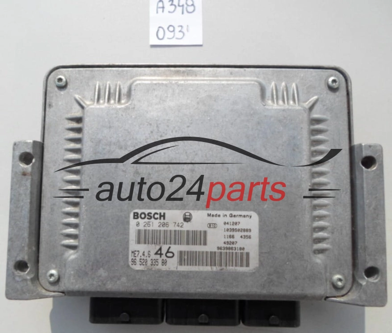 KOMPUTER STEROWNIK SILNIKA PEUGEOT 607 BOSCH 0 261 206 742,  96 520 335 80
