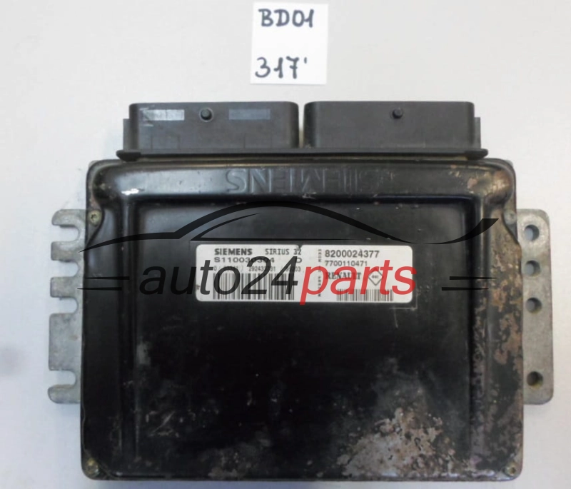 KOMPUTER STEROWNIK SILNIKA RENAULT 1.4 S110030304 D, S110030304D, 8200024377