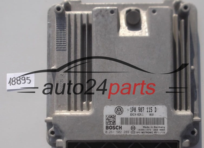KOMPUTER STEROWNIK SILNIKA SEAT LEON 2.0 TFSI BOSCH 0261 S02 289, 0261S02289, 1P0 907 115D, 1P0907115D