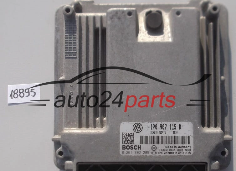 KOMPUTER STEROWNIK SILNIKA SEAT LEON 2.0 TFSI BOSCH 0261 S02 289, 0261S02289, 1P0 907 115D, 1P0907115D