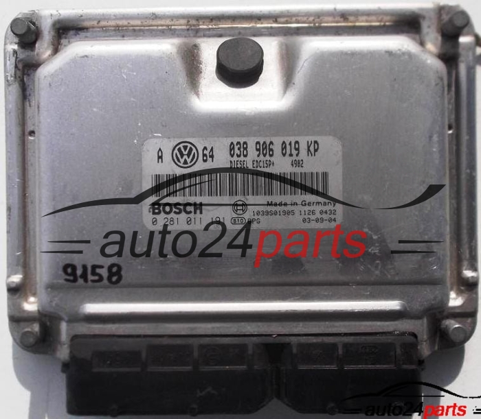 ECU CENTRALITA DE MOTOR VW VOLKSWAGEN GOLF IV 1.9 TDI, BOSCH 0 281 011 191