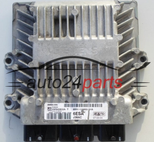 ECU CENTRALITA DE MOTOR  FORD FOCUS 2.0 TDCI SIEMENS VDO 5WS40602A-T, FoMoCo 6M51-12A650-AHA