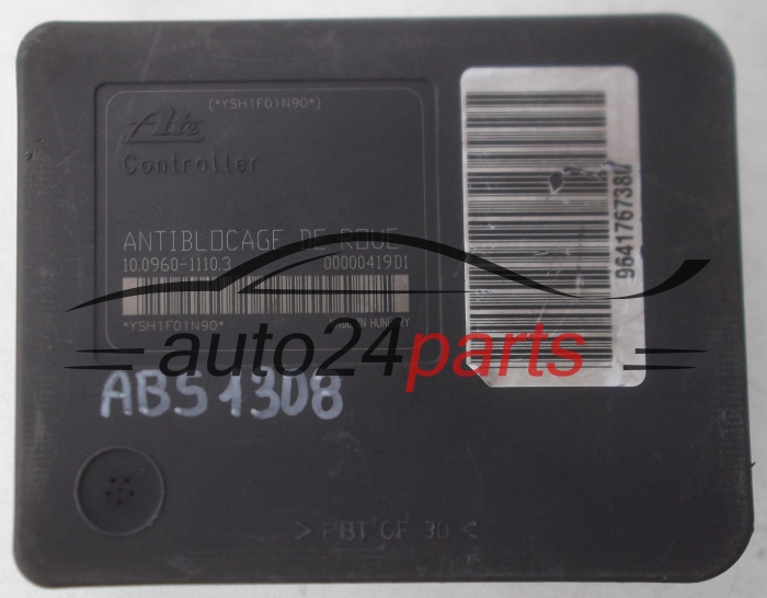 BOMBA HIDRAULICA Y CENTRALITA ABS CITROEN 96 417 673 80, 9641767380, ATE 10.0206-0003.4, 10020600034, 10.0960-1110.3