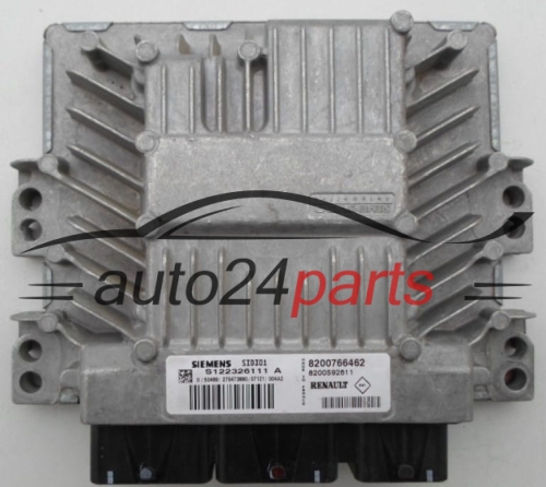 MOTORSTEUERGERÄT ECU STEUERGERÄT RENAULT 1.5 DCI SIEMENS S122326111 A,  8200766462, 8200592611