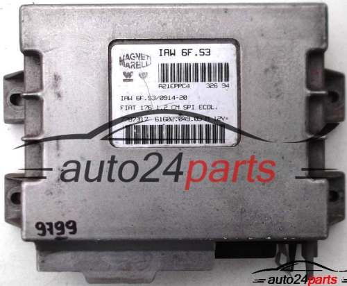 ECU CENTRALITA DE MOTOR FIAT 176 PUNTO 1.2 12V, IAW 6F.S3, IAW6FS3, IAW6FS3/0914-20, 61602.049.03 