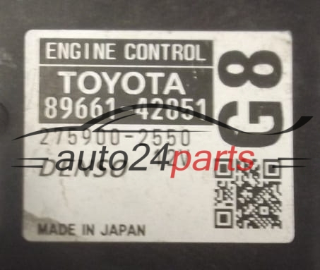 MOTORSTEUERGERÄT ECU STEUERGERÄT  TOYOTA RAV4 2.2D DENSO 275900-2550,  89661-42851