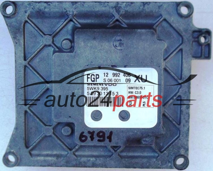 CENTRALITA DE MOTOR OPEL ASTRA ZAFIRA 1.8 Z18XER 12992406 XU, 12 992 406, 55560130, 1232003, 12 32 003 SIEMENS VDO 5WK9395, 5WK9 395