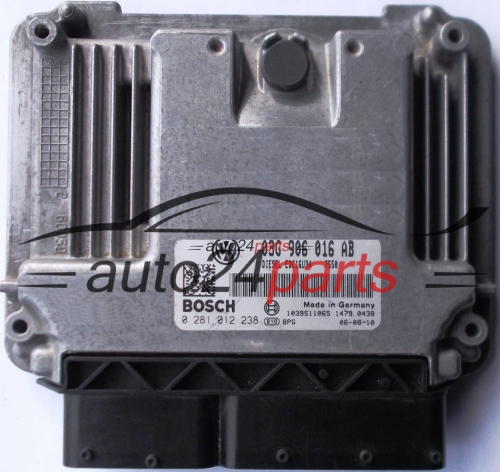 MOTORSTEUERGERÄT ECU STEUERGERAT VW VOLKSWAGEN JETTA 1.9 TDI BOSCH 0281012238, 03G906016AB