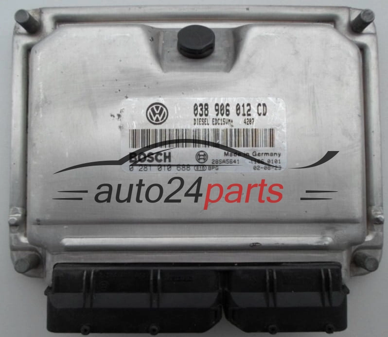 CALCULATEUR MOTEUR VOLKSWAGEN SEAT SKODA 1.9 SDI BOSCH 0 281 010 688,  038 906 012 CD