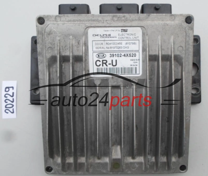KOMPUTER STEROWNIK SILNIKA KIA CARNIVAL 2.9 CRDI Delphi R0410C045E, 39102-4X520, 391024X520 