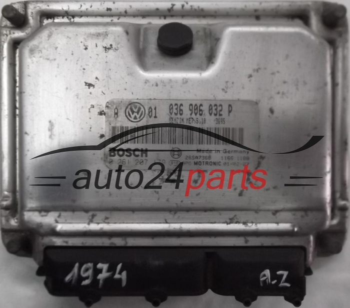 ECU CENTRALITA DE MOTOR VW VOLKSWAGEN GOLF BORA 1.4 036906032P, BOSCH 0261207179