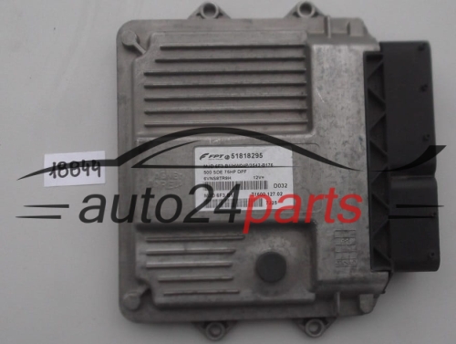KOMPUTER STEROWNIK SILNIKA FIAT 500 1.3 MAGNETI MARELLI MJD-6F3.B1, MJD6F3B1, FPT 51818295, 71600.127.02, 7160012702