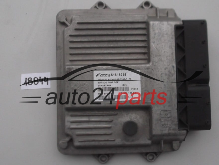KOMPUTER STEROWNIK SILNIKA FIAT 500 1.3 MAGNETI MARELLI MJD-6F3.B1, MJD6F3B1, FPT 51818295, 71600.127.02, 7160012702