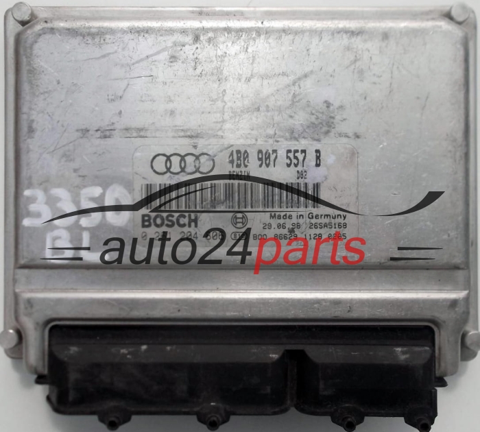  MOTORSTEUERGERÄT ECU STEUERGERÄT AUDI A6 1.8T 1.8 TURBO 4B0907557B, 4B0 907 557 B, BOSCH 0261204806, 0 261 204 806, BENZIN D02, 28SA5168