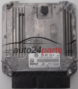 ECU CENTRALITA DE MOTOR SKODA OCTAVIA 2.0 TFSI BOSCH 0 261 S02 339, 0261S02339, 1Z0 907 115 A, 1Z0907115A, 8P0907115B, MED9.1 