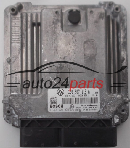 ECU CENTRALITA DE MOTOR  SKODA OCTAVIA 2.0 TFSI BOSCH 0 261 S02 339,  1Z0 907 115 A