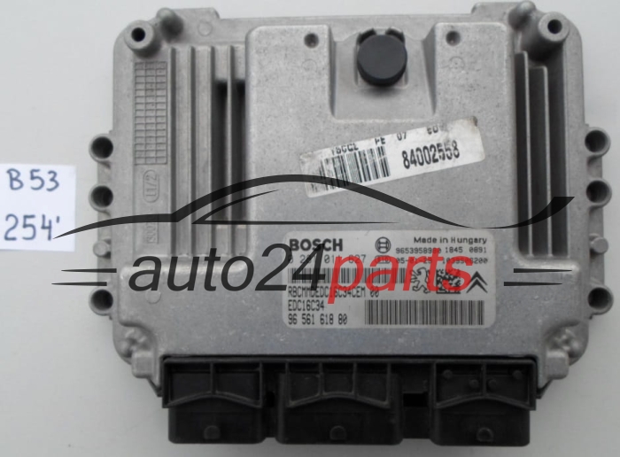 KOMPUTER STEROWNIK SILNIKA PEUGEOT 1.6 HDI BOSCH 0 281 011 627, 0281011627, 96 561 618 80, 9656161880