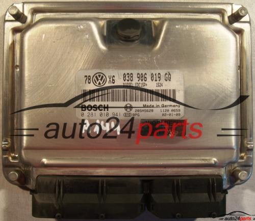 ECU CENTRALITA DE MOTOR VW VOLKSWAGEN PASSAT 1.9 TDI 038906019GQ, BOSCH 0 281 010 941, 0281010941, 28SA5628 