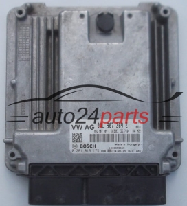 ECU CENTRALITA DE MOTOR VOLKSWAGEN GOLF 1.6 TDI BOSCH 0 281 019 175, 0281019175, 04L 907 309 E, 04L907309E, EDC17C64 