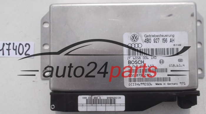 STEROWNIK SKRZYNI AUTOMATYCZNEJ AUDI VOLKSWAGEN 2.8 BOSCH 0 260 002 653, 0260002653, 4B0 927 156 AH, 4B0927156AH