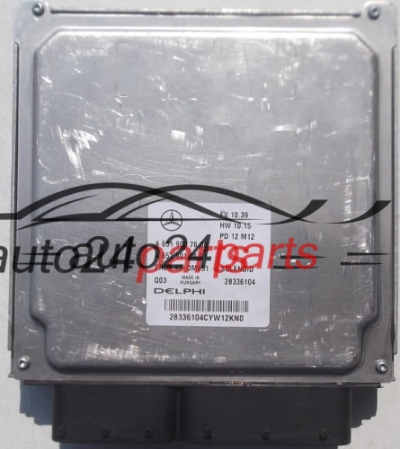 CALCULATEUR MOTEUR MERCEDES W246 2.2 CDI DELPHI 28336104, A 651 900 76 00, A 651 901 06 01
