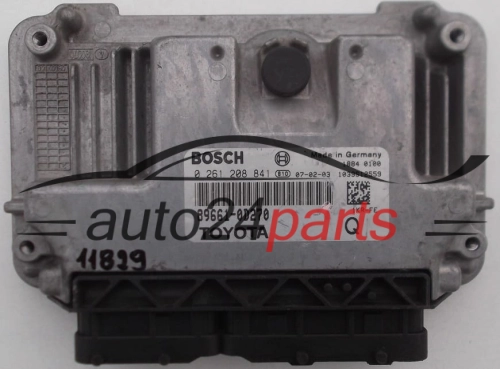 KOMPUTER STEROWNIK SILNIKA TOYOTA YARIS BOSCH 0 261 208 841, 0261208841, 89661-0D270, 896610D270