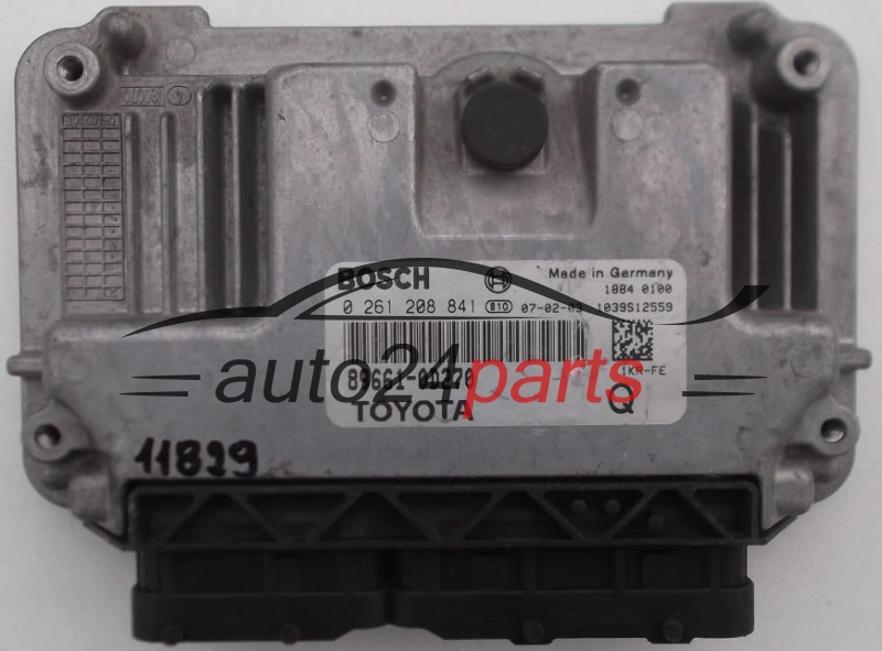 KOMPUTER STEROWNIK SILNIKA TOYOTA YARIS BOSCH 0 261 208 841, 0261208841, 89661-0D270, 896610D270