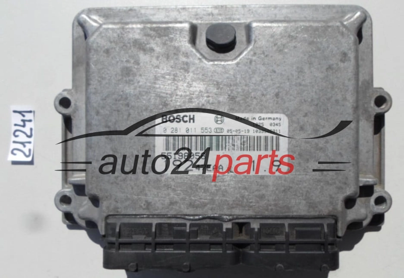 FIAT STILO 1.9 JTD BOSCH 0281011553, 0 281 011 553, 55198058, 19247EAA