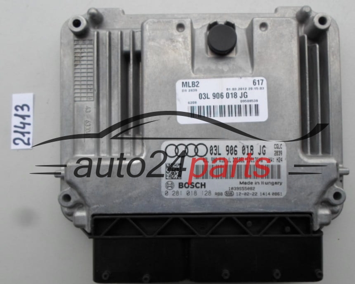 CALCULATEUR MOTEUR AUDI A4 A5 2.0 TDI BOSCH 0 281 018 128, 0281018128, 03L 906 018 JG, 03L906018JG, EDC17C46 