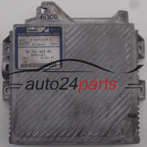 KOMPUTER STEROWNIK SILNIKA PEUGEOT 406 2.1 TD 9630466980 XUDLC01 R04010028A -