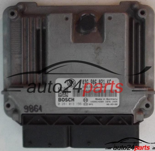ECU CENTRALITA DE MOTOR VW VOLKSWAGEN TOURAN 1.9 TDI BOSCH 0 281 013 196