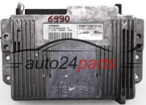 CALCULATEUR MOTEUR RENAULT SCENIC 1.6 S115300208 B, HOM7700875744, 7700875744, 7700102318, INJ