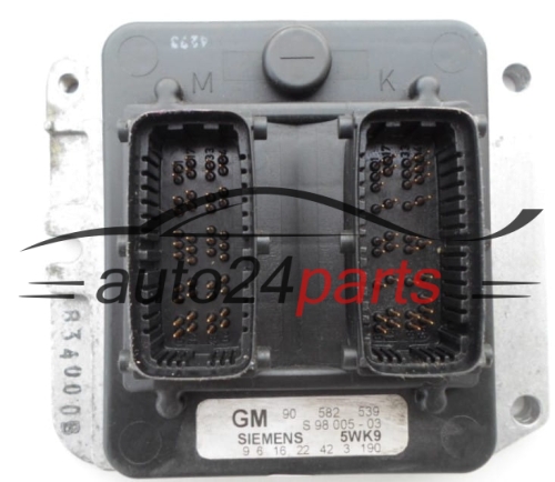ECU CENTRALITA DE MOTOR  OPEL ASTRA ZAFIRA 1.8 X18XE1 SIEMENS 5WK9 3 190,  GM 90 582 539