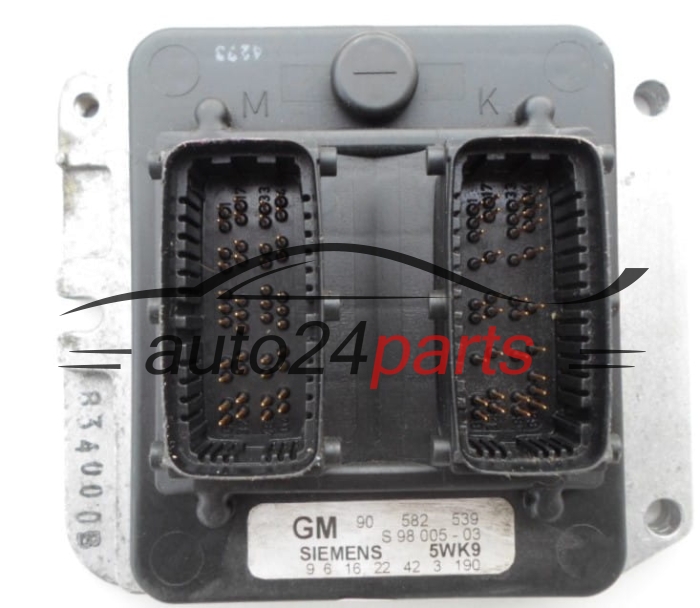 ECU CENTRALITA DE MOTOR  OPEL ASTRA ZAFIRA 1.8 X18XE1 SIEMENS 5WK9 3 190,  GM 90 582 539