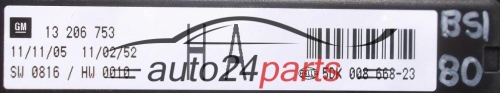 SKRZYNKA ELEKTRYCZNA PRZEKAŻNIKÓW I BEZPIECZNIKÓW MODUŁ NADWOZIA CENTRALKA KOMFORTU BSI OPEL GM 13 206 753 HA HELLA 5DK 008 668-23
