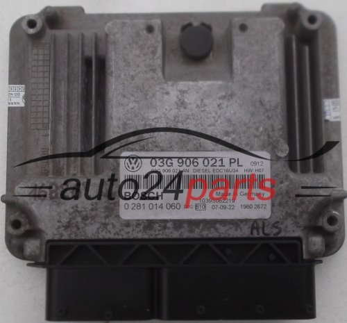 CALCULATEUR MOTEUR AUDI VW SEAT 1.9 TDI BOSCH 0 281 014 060