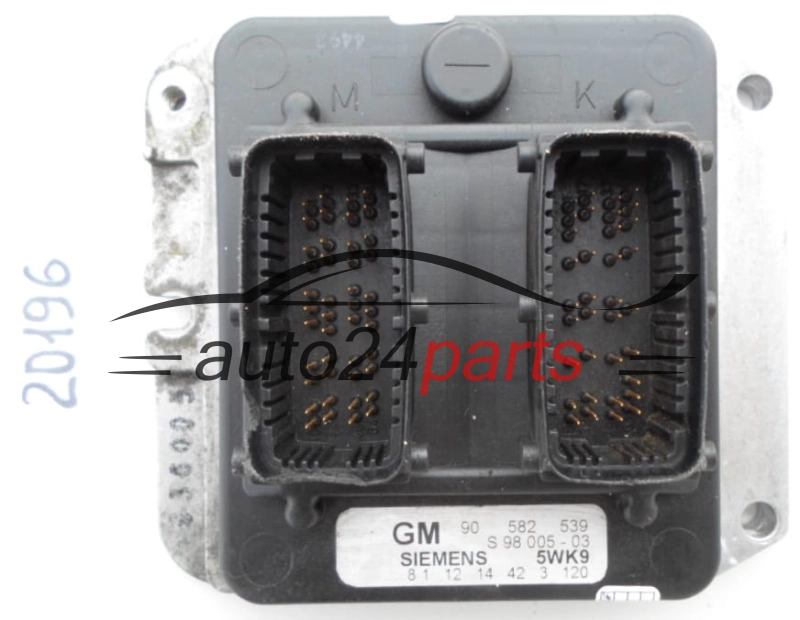 KOMPUTER STEROWNIK SILNIKA OPEL ASTRA ZAFIRA 1.8 X18XE1 SIEMENS 5WK9 3 120, 5WK93120, GM 90 582 539, 90582539